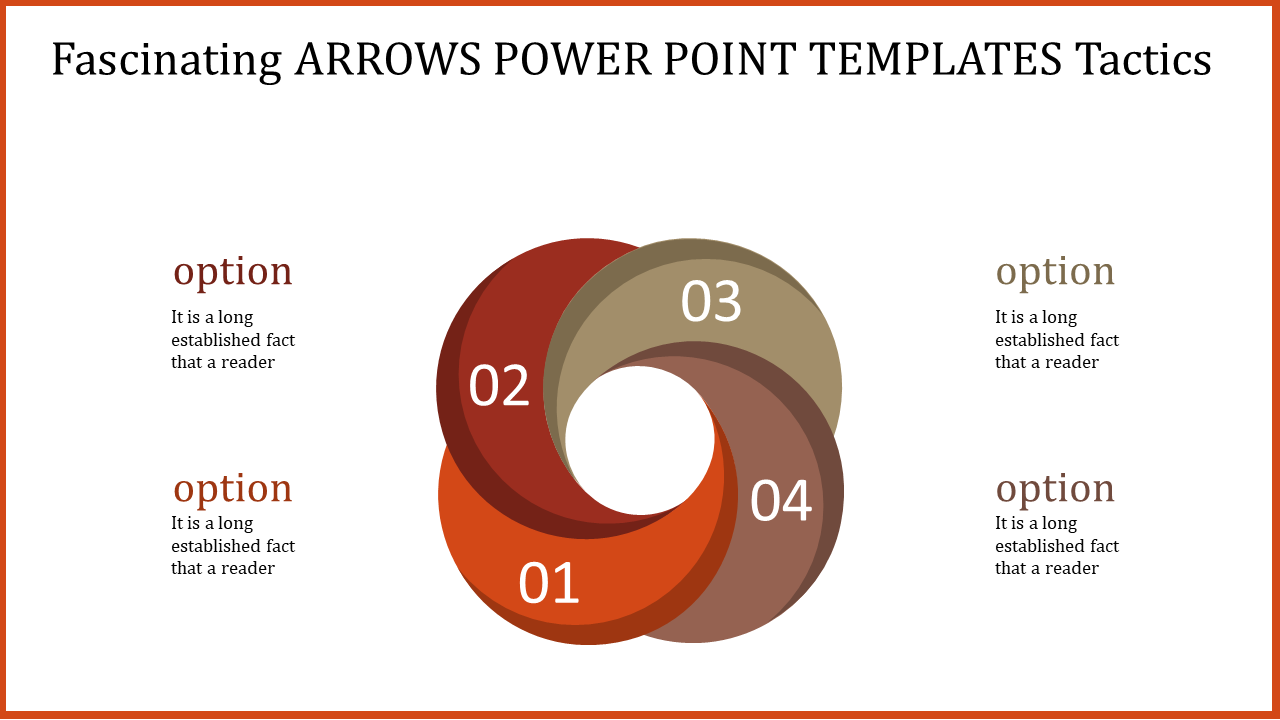 Arrows PowerPoint templates and Google slides With Circular Design